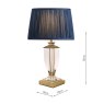 Laura Ashley Laura Ashley - Carson Small Table Lamp Antique Brass Crystal Base Only