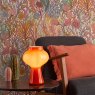 Dar Lighting Dar - Chrissy Table Lamp Orange Art Glass