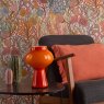 Dar Lighting Dar - Chrissy Table Lamp Orange Art Glass