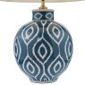 Dar Lighting Dar - Dakari Table Lamp Blue and Antique Brass Base Only