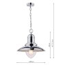 Laura Ashley Laura Ashley - Corbridge Pendant Polished Chrome