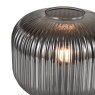 Dar Lighting Dar - Demarius Table Lamp Smoked Ribbed Glass