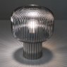 Dar Lighting Dar - Demarius Table Lamp Smoked Ribbed Glass
