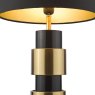 Dar Lighting Dar - Elwyn Table Lamp Satin Gold and Satin Black With Shade