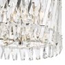 Dar Lighting Dar - Entwine 6 Light Pendant Polished Nickel and Crystal