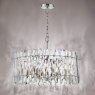 Dar Lighting Dar - Entwine 8 Light Pendant Polished Nickel and Crystal
