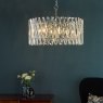 Dar Lighting Dar - Entwine 8 Light Pendant Polished Nickel and Crystal