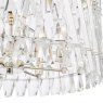 Dar Lighting Dar - Entwine 8 Light Pendant Polished Nickel and Crystal