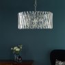 Dar Lighting Dar - Entwine 8 Light Pendant Polished Nickel and Crystal