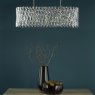 Dar Lighting Dar - Entwine 10 Light Bar Pendant Polished Nickel and Crystal