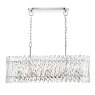 Dar Lighting Dar - Entwine 10 Light Bar Pendant Polished Nickel and Crystal