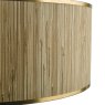 Dar Lighting Dar - Fenella 8 Light Pendant Gold Leaf and Seagrass Shade