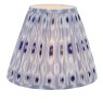 Dar Lighting Dar - Ikat Blue and White Cotton Empire Shade (30cm)