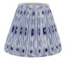 Dar Lighting Dar - Ikat Blue and White Cotton Empire Shade (30cm)
