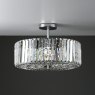 Laura Ashley Laura Ashley - Fernhurst 4lt Semi Flush Polished Chrome Glass