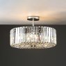 Laura Ashley Laura Ashley - Fernhurst 4lt Semi Flush Polished Chrome Glass