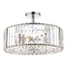 Laura Ashley Laura Ashley - Fernhurst 4lt Semi Flush Polished Chrome Glass