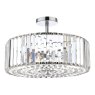 Laura Ashley Laura Ashley - Fernhurst 4lt Semi Flush Polished Chrome Glass