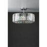 Laura Ashley Laura Ashley - Fernhurst 4lt Semi Flush Polished Chrome Glass