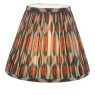 Dar Lighting Dar - Ikat Red Cotton Tapered Drum Shade (30cm)