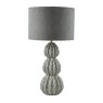 Dar Lighting Dar - Lorelai Ceramic Table Lamp Grey With Shade