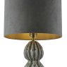 Dar Lighting Dar - Lorelai Ceramic Table Lamp Grey With Shade
