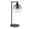 Dar Lighting Dar - Lycia Table Lamp Matt Black and Smoked Ombre Glass
