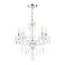 Laura Ashley Laura Ashley - Harriet 5 Light Crystal Polished Chrome Chandelier