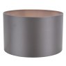 Dar Lighting Dar - Lyris Grey Cotton Drum Shade (40cm)