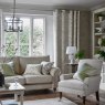 Laura Ashley Laura Ashley - Harrington 3lt Pendant Polished Nickel Glass