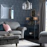 Laura Ashley Laura Ashley - Harrington 3lt Pendant Polished Nickel Glass