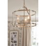 Laura Ashley Laura Ashley - Harrington 3lt Pendant Polished Nickel Glass