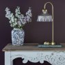 Dar Lighting Dar - Maude Table Lamp Natural Brass and Ribbed Glass