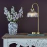 Dar Lighting Dar - Maude Table Lamp Natural Brass and Ribbed Glass