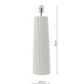 Dar Lighting Dar - Myla Ceramic Table Lamp White Base Only