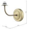 Dar Lighting Dar - Navarro Rechargeable Wall Light Matt Antique Brass Bracket Only LED