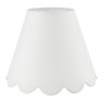 Dar Lighting Dar - Nerita Ivory Linen Tapered drum Shade 30cm