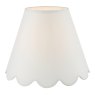 Dar Lighting Dar - Nerita Ivory Linen Tapered drum Shade 35cm