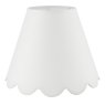 Dar Lighting Dar - Nerita Ivory Linen Tapered drum Shade 35cm