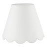 Dar Lighting Dar - Nerita Ivory Linen Tapered drum Shade 40cm