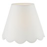 Dar Lighting Dar - Nerita Ivory Linen Tapered drum Shade 40cm