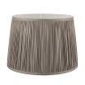 Laura Ashley Laura Ashley - Hemsley Pleated Silk Empire Drum Shade Grey 25cm/10 inch