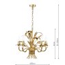 Dar Lighting Dar - Phaedra 5 Light Pendant Gold