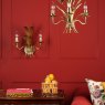 Dar Lighting Dar - Phaedra 2 Light Wall Light Gold