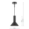 Dar Lighting Dar - Ragnar Pendant/Wall Light Satin Black