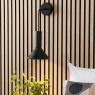 Dar Lighting Dar - Ragnar Pendant/Wall Light Satin Black