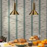 Dar Lighting Dar - Ragnar Pendant/Wall Light Natural Brass