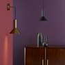 Dar Lighting Dar - Ragnar Pendant/Wall Light Natural Brass