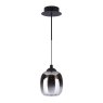 Dar Lighting Dar - Ramona Pendant/Wall Light Matt Black Ombre Glass LED
