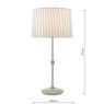 Dar Lighting Dar - Sosa Table Lamp Matt Taupe With Shade